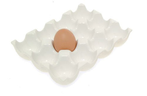Kikkerland Ceramic Egg Rack Large