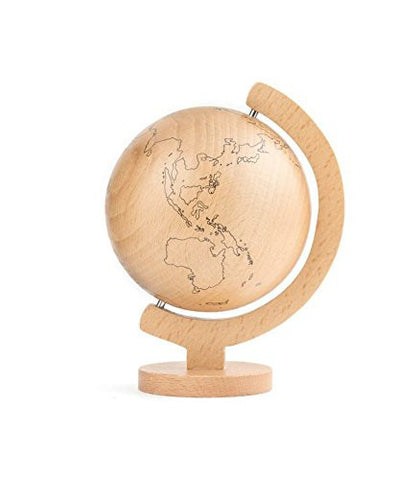 Kikkerland Wood Globe