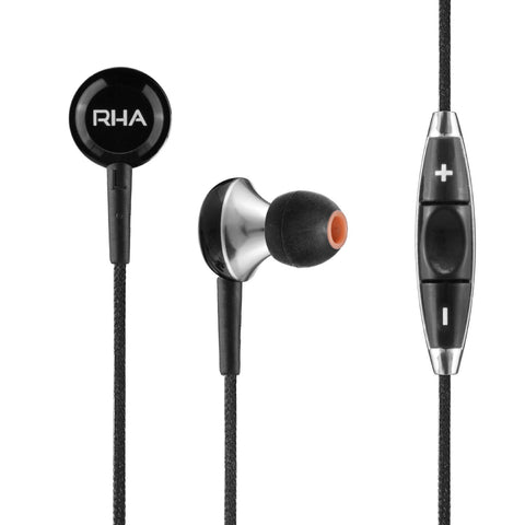 RHA MA450i Black Noise Isolating In Ear Earphones with Remote and Microphone