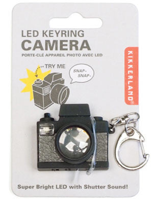 Kikkerland Camera Led Keychain Carded