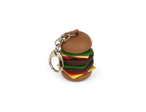 Kikkerland Burger Keychain CDU Carded