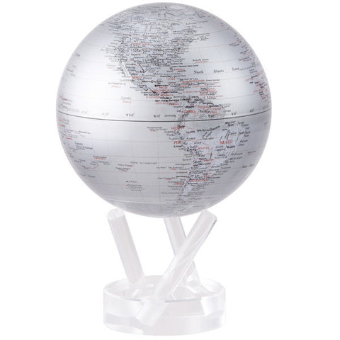 Mova Globe Silver Earth
