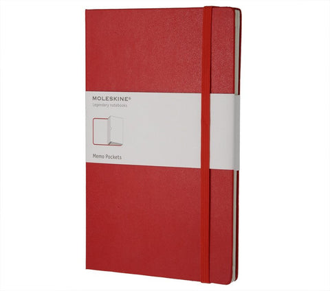 Moleskine Organizing Memo Pockets Notebook - Large - Hard Cover