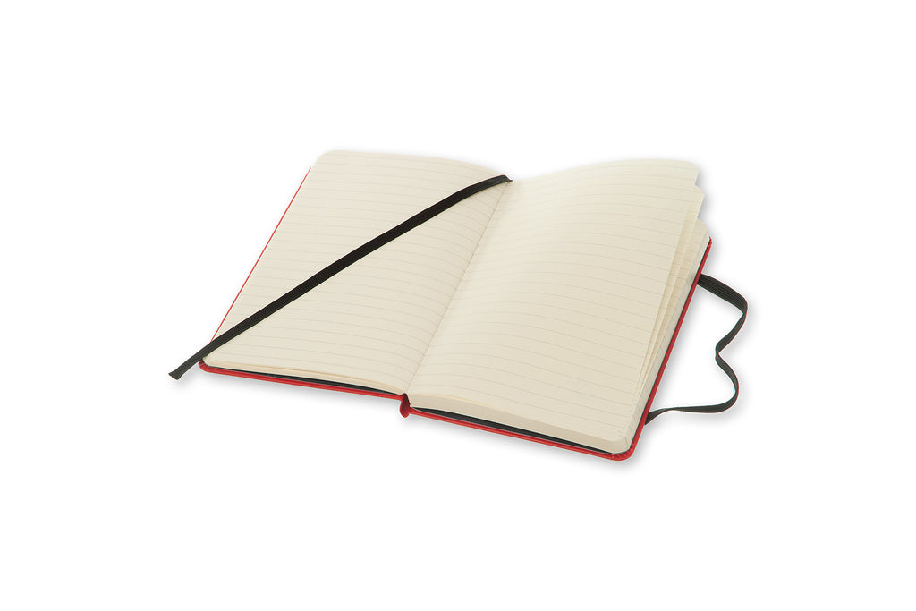 Moleskine Classic Notebook, Large, Ruled, White, Hard Cover