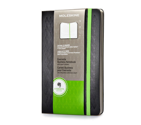 Moleskine Evernote Business Notebook with Smart Stickers - Extra Large