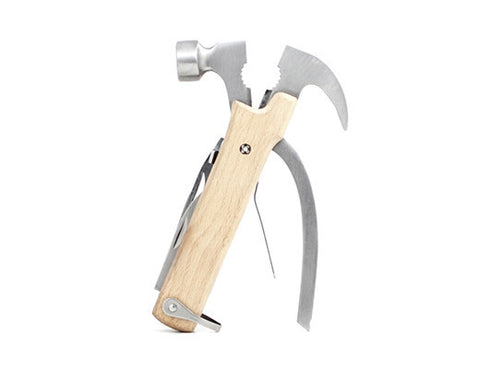 Kikkerland Wood Multi-Fxn Hammer Tool