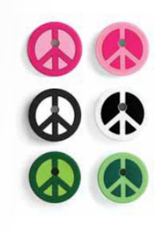 Kikkerland Peace Sign Keycap Set Of 2