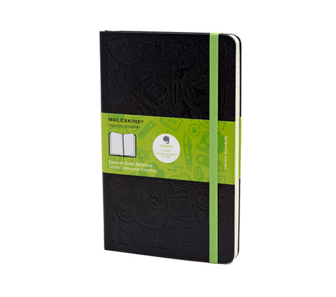 Moleskine Evernote Ruled Smart Notebook - Hard Cover