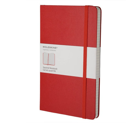 Moleskine Coloured Squared Notebook - Large - Hard Cover
