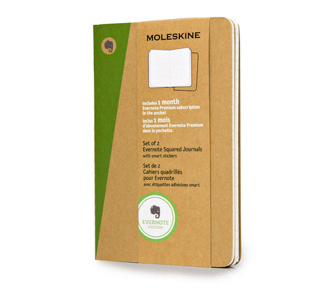 Moleskine Evernote Journals with Smart Stickers - Set of 2