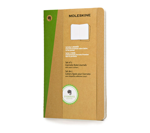Moleskine Evernote Journals with Smart Stickers - Set of 2