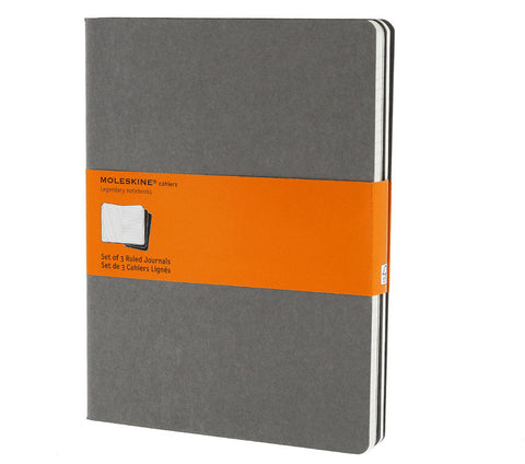 Moleskine Ruled Cahier Journals - Set of 3 - Cardboard Cover