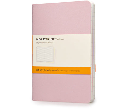 Moleskine Ruled Cahier Journals - Set of 3 - Cardboard Cover