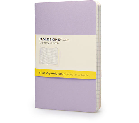 Moleskine Squared Cahier Journals - Set of 3