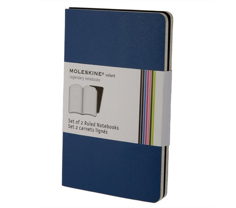 Moleskine Volant Notebook - Ruled - Large - Set of 2