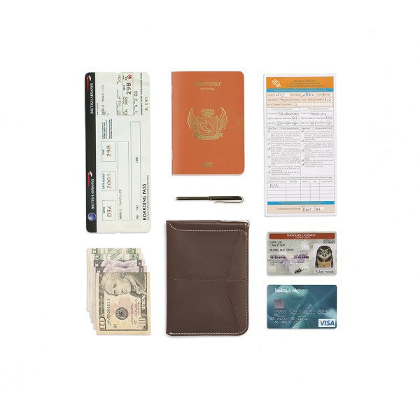 Bellroy Travel Wallet, travel document holder (Passport, tickets, cash,  cards and pen) - (Caramel)