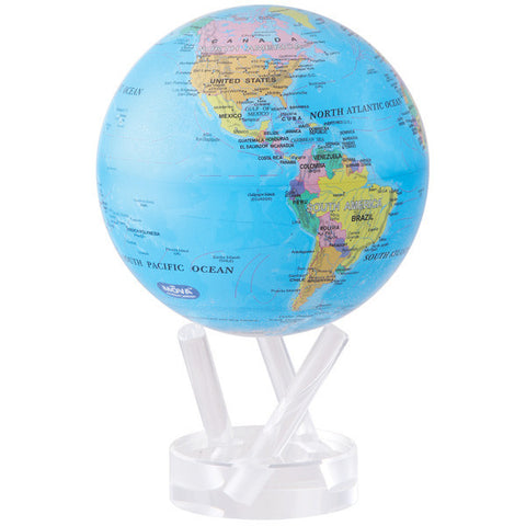 Mova Globe Blue With Political Map